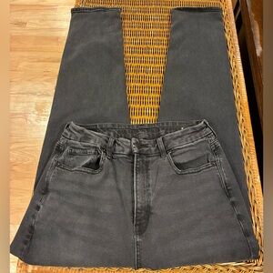 American Eagle Outfitters curvy mom jeans black/gray